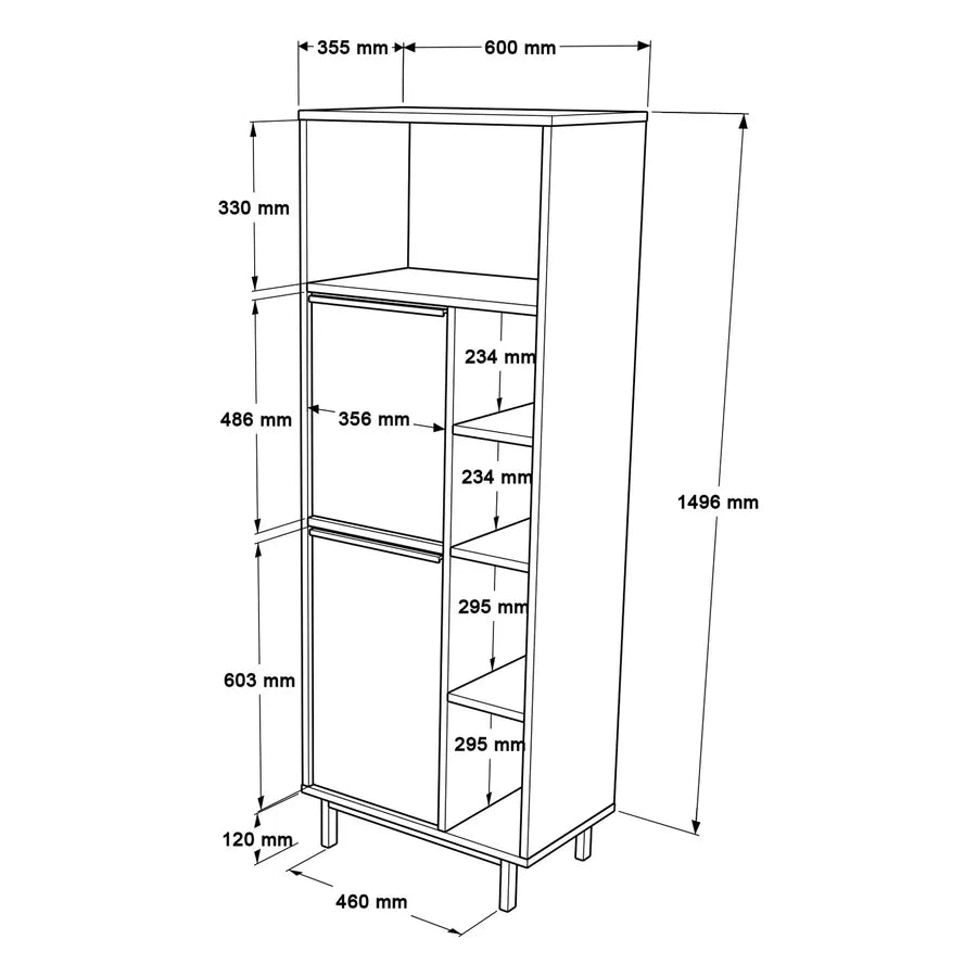 Meuble rangement salle de bain bois clair