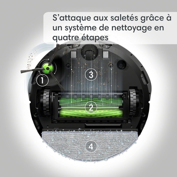 iRobot Roomba Combo j5+ - Robot Aspirateur Laveur 2en1 connecté