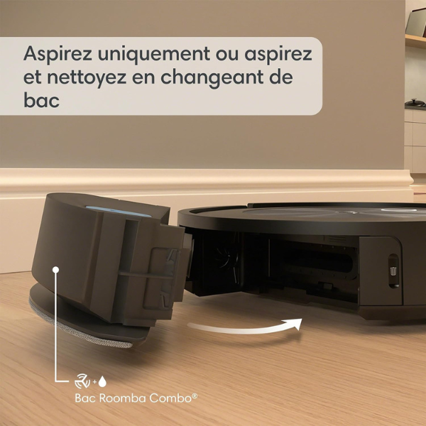 iRobot Roomba Combo j5+ - Robot Aspirateur Laveur 2en1 connecté