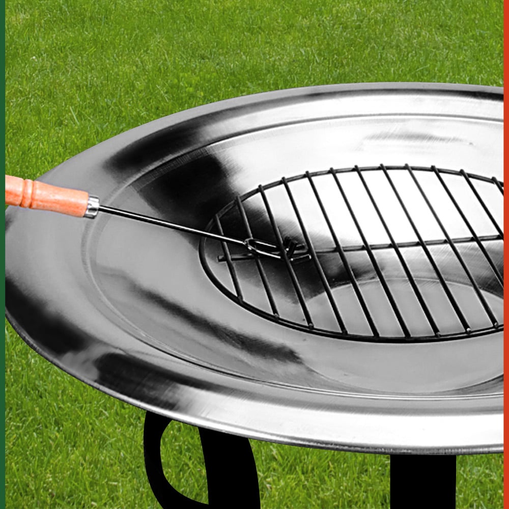 Brasero en acier inoxydable 75 cm