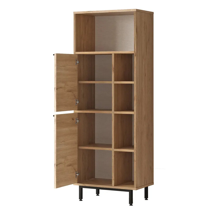 Meuble rangement salle de bain bois clair