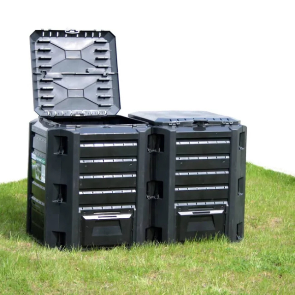 Composteur de jardin noir 1200 L