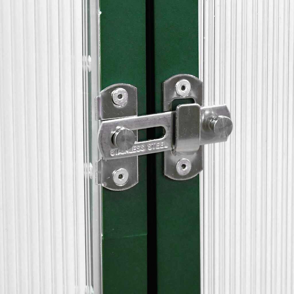 Serre en aluminium verte 445x169x195 cm avec cadre de base