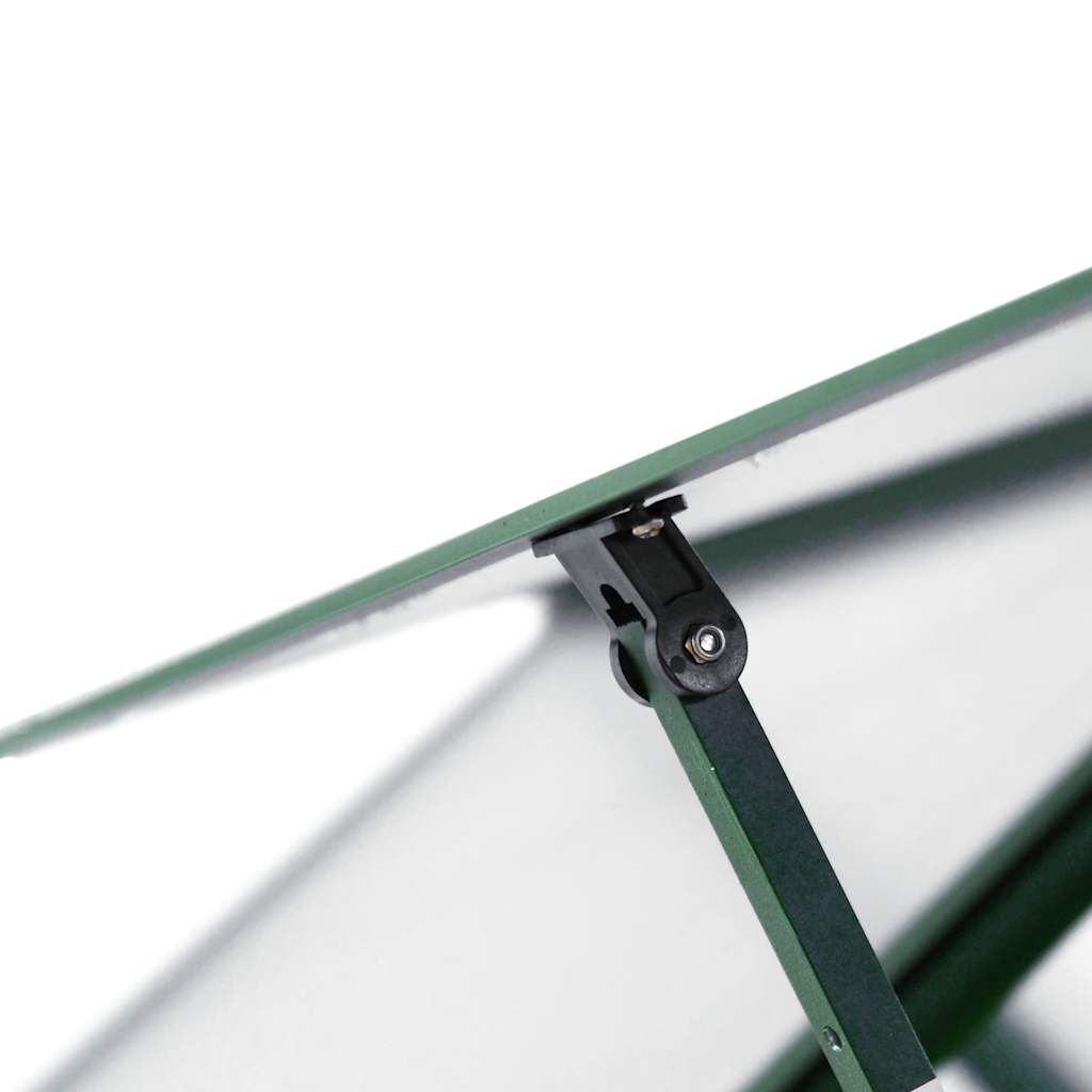 Serre en aluminium verte 445x169x195 cm avec cadre de base