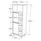 Meuble rangement salle de bain bois clair