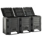 Composteur de jardin noir 1200 L
