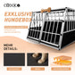 Cage de transport pour chiens en aluminium XXL 97x90x70 cm