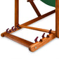 Transat de jardin pliable en bois d'acacia vert