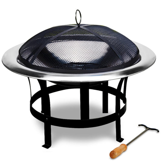 Brasero en acier inoxydable 75 cm