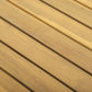 Salon de jardin en acacia 4 personnes - coussins crème
