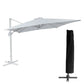 Parasol déporté 3x4 blanc avec housse