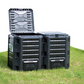 Composteur de jardin noir 1200 L
