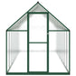 Serre en aluminium verte 445x169x195 cm avec cadre de base